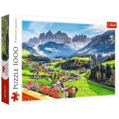 Święta Magdalena, Dolomity, Włochy puzzle 1000 elementów - Trefl