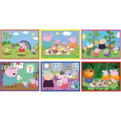Świnka Peppa 12-częściowa kostka do opowiadania - Clementoni zdjęcie 2