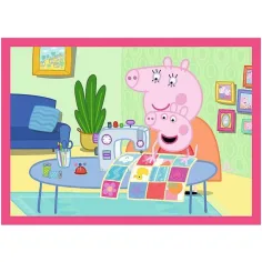 Świnka Peppa - 4 w 1 12,15,20,24 sztukowe puzzle - Trefl zdjęcie 3