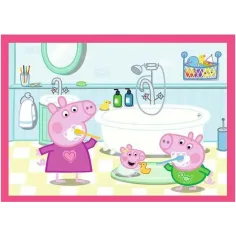 Świnka Peppa - 4 w 1 12,15,20,24 sztukowe puzzle - Trefl zdjęcie 5