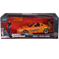 Szybcy i wściekli: figurka Briana i model samochodu Toyota Supra 1/24 - Simba Toys