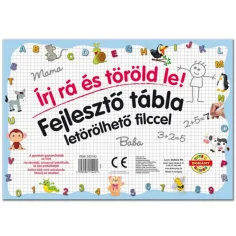 Tablica do rysowania rozwijająca umiejętności z zmywalnym markerem: Litery - D-Toys