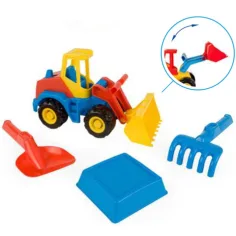 Tech Truck Ładowarka z zestawem do piaskownicy 27cm - Wader