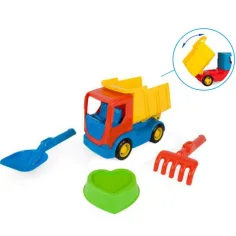 Tech Truck Wywrotka z zestawem do piaskownicy 23cm - Wader