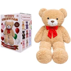 Teddy Greetings: Honey Hugs pluszowy miś w białym pudełku prezentowym 120cm