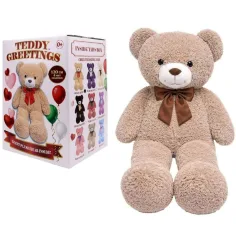 Teddy Greetings: Oat Cheer pluszowy miś w białym pudełku prezentowym 120cm zdjęcie 1