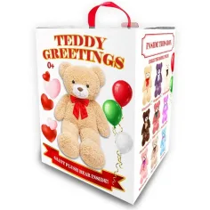 Teddy Greetings: Snow Wishes pluszowy miś w białym pudełku prezentowym 120cm zdjęcie 2