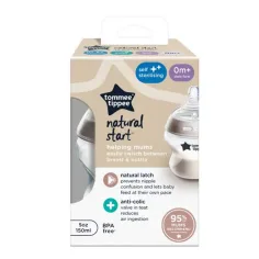 Tommee Tippee: Closer To Nature przezroczysta butelka 150ml (0 m+)