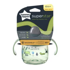 Tommee Tippee: Superstar Kubek niekapek zielony 190ml (4 miesiące+)