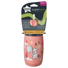 Tommee Tippee: Superstar Kubek z dzióbkiem z wąsikiem 266ml (12 m+)