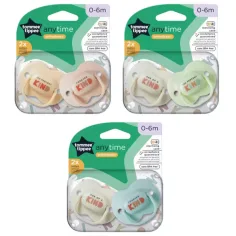 Tommee Tippee: Zestaw smoczków Anytime 2 szt. (0-6 miesięcy)
