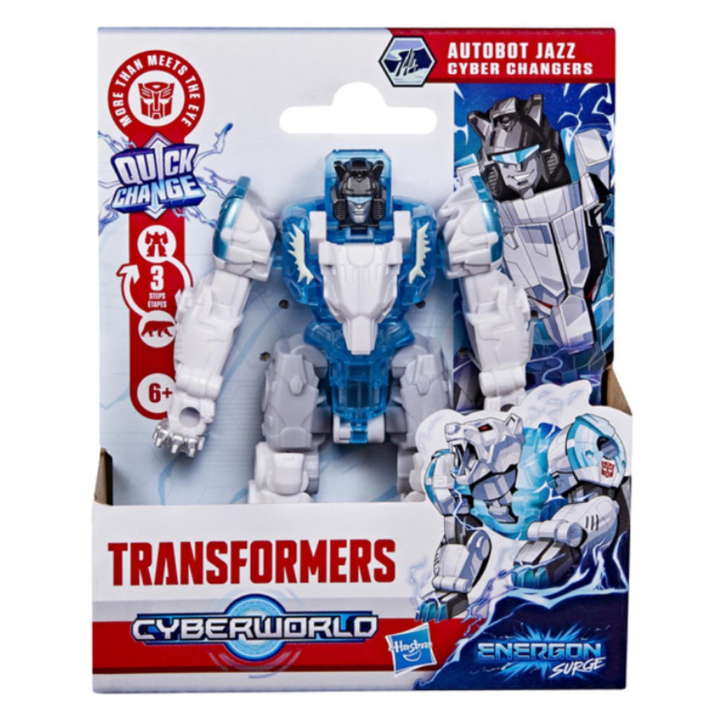 Transformers Cyberworld Cyber Changers: Autobot Jazz transformująca figura robota - Hasbro