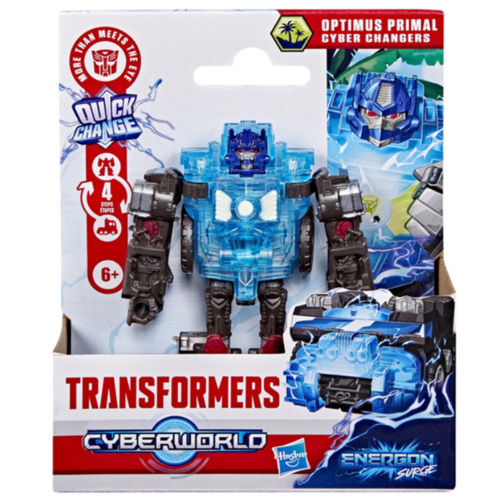 Transformers Cyberworld Cyber Changers: Optimus Primal przekształcająca się figura robota - Hasbro