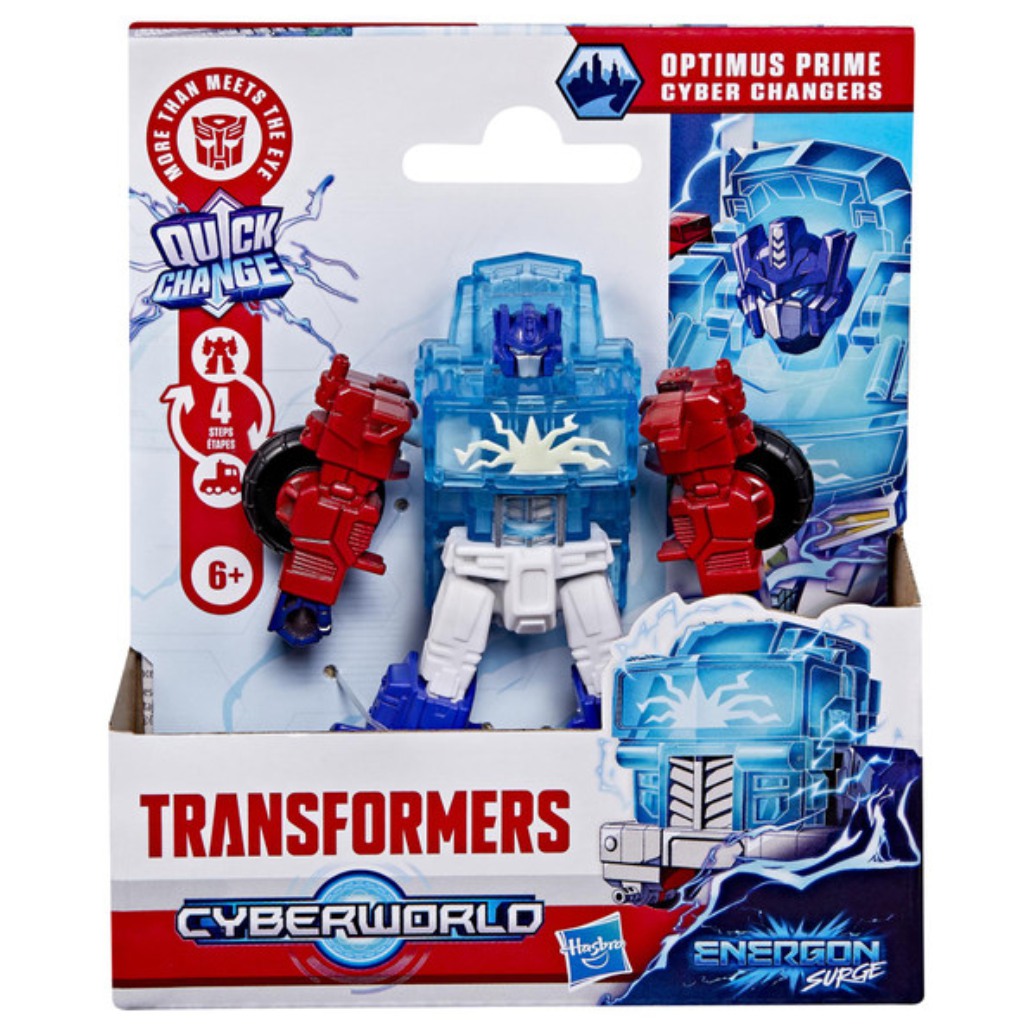 Transformers Cyberworld Cyber Changers: Optimus Prime przekształcająca się figura robota - Hasbro