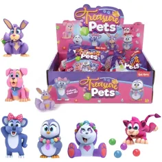 Treasure Pets: Figurka zwierzęcej niespodzianki 1szt