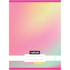Nebulo: Zszywany zeszyt w linie w pastelowe tęczowe wzory 81-32 A/4