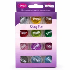 Tytoo: Shiny Mix – Błyszczący Mix 12 sztuk zestaw brokatu zdjęcie 1