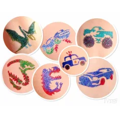 TyToo: Zestaw tatuaży brokatowych DinoDrive zdjęcie 3