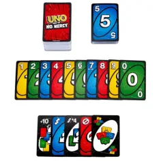 UNO No Mercy: Bez litości gra karciana – Mattel zdjęcie 3