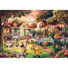 Urodzinowe przyjęcie Myszki Miki, puzzle premium plus 1000 elementów – Trefl zdjęcie 2