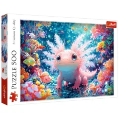 Uśmiechnięty Axolotl 500-elementowe puzzle - Trefl