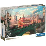Westminster Bridge o zachodzie słońca 500-elementowe puzzle HQC kompaktowe - Clementoni