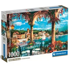 Widok na jezioro Como 1000 elementów HQC puzzle - Clementoni