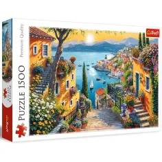 Widok na plażę 1500 elementów puzzle - Trefl