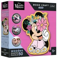 Wood Craft Junior: Drewniane puzzle Disney Świat Myszki Minnie, 50 elementów - Trefl