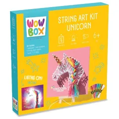 WowBox: Kreatywny zestaw do tworzenia obrazów z włóczki LED z jednorożcem zdjęcie 1