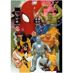 Wysokiej Jakości Kolekcja: Superbohaterowie Marvela z lat 80-tych 1000-elementowa premium HQC układanka 69x50cm - Clementoni zdjęcie 2