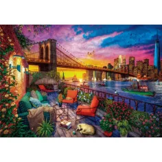 Zachód słońca na Manhattanie HQC puzzle 3000 elementów - Clementoni zdjęcie 2