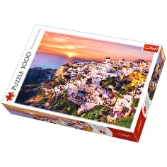 Zachód słońca Santorini 1000 elementów puzzle - Trefl