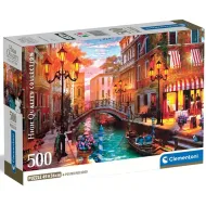 Zachód słońca w Wenecji, puzzle kompaktowe HQC 500 elementów - Clementoni