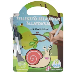 Zadania rozwojowe z zwierzętami zmazywalnym markerem - D-Toys