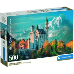 Zamek Neuschwanstein, Niemcy HQC 500 elementów puzzle - Clementoni