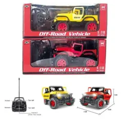 RC Jeep Wrangler zdalnie sterowany SUV w dwóch kolorach 1/18