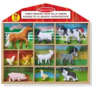 Zestaw 10 figurek zwierząt gospodarskich w drewnianym pudełku - Melissa &amp; Doug