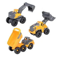 Zestaw 3 pojazdów roboczych Volvo - Dickie Toys zdjęcie 3