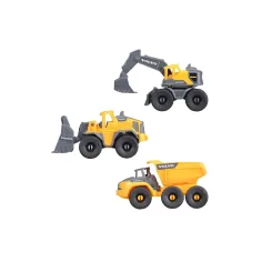 Zestaw 3 pojazdów roboczych Volvo - Dickie Toys zdjęcie 4