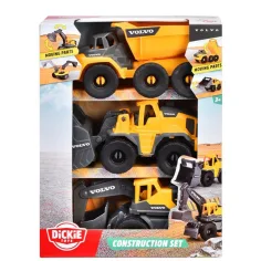 Zestaw 3 pojazdów roboczych Volvo - Dickie Toys zdjęcie 1
