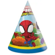 Zestaw 6 czapeczek imprezowych Spidey