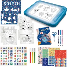 Zestaw do rysowania Disney Stitch z podświetlaną tablicą rysunkową - Lisciani zdjęcie 2