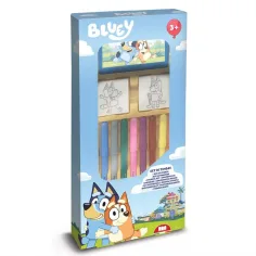 Zestaw do stemplowania Bluey z mazakami 9 sztuk - Multiprint