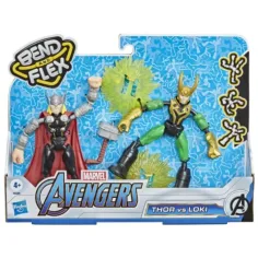Zestaw figurek Bend and Flex Thor vs. Loki - Hasbro