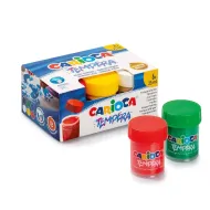 Zestaw kolorowych farb temperowych 6x25ml - Carioca