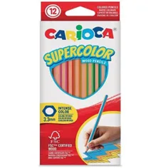 Supercolor kolorowe kredki 12szt. zestaw - Carioca