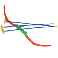 Zestaw łuczniczy ze strzałami z przyssawkami, tarcza o średnicy 60 cm