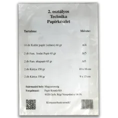 Zestaw papierniczy Technika dla 2 klasy 18 sztuk