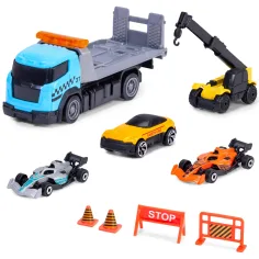 Zestaw wyścigowy Formula Racer z samochodem transportowym w dwóch wersjach 1 szt. – Dickie Toys zdjęcie 2
